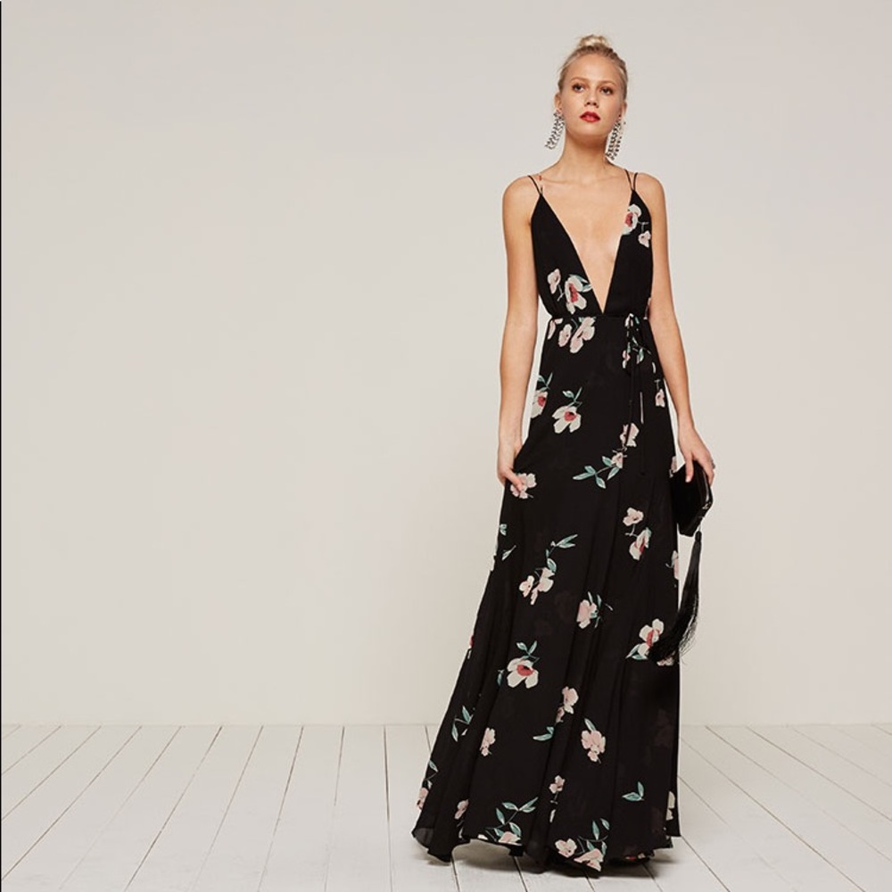 Reformation Tallulah Maxi Wrap Dress